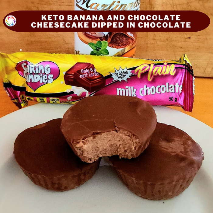 No Added Sugar Banana & Choc Cheesecake Muffins (Banting, Keto, Diabetic, Glutenfree)