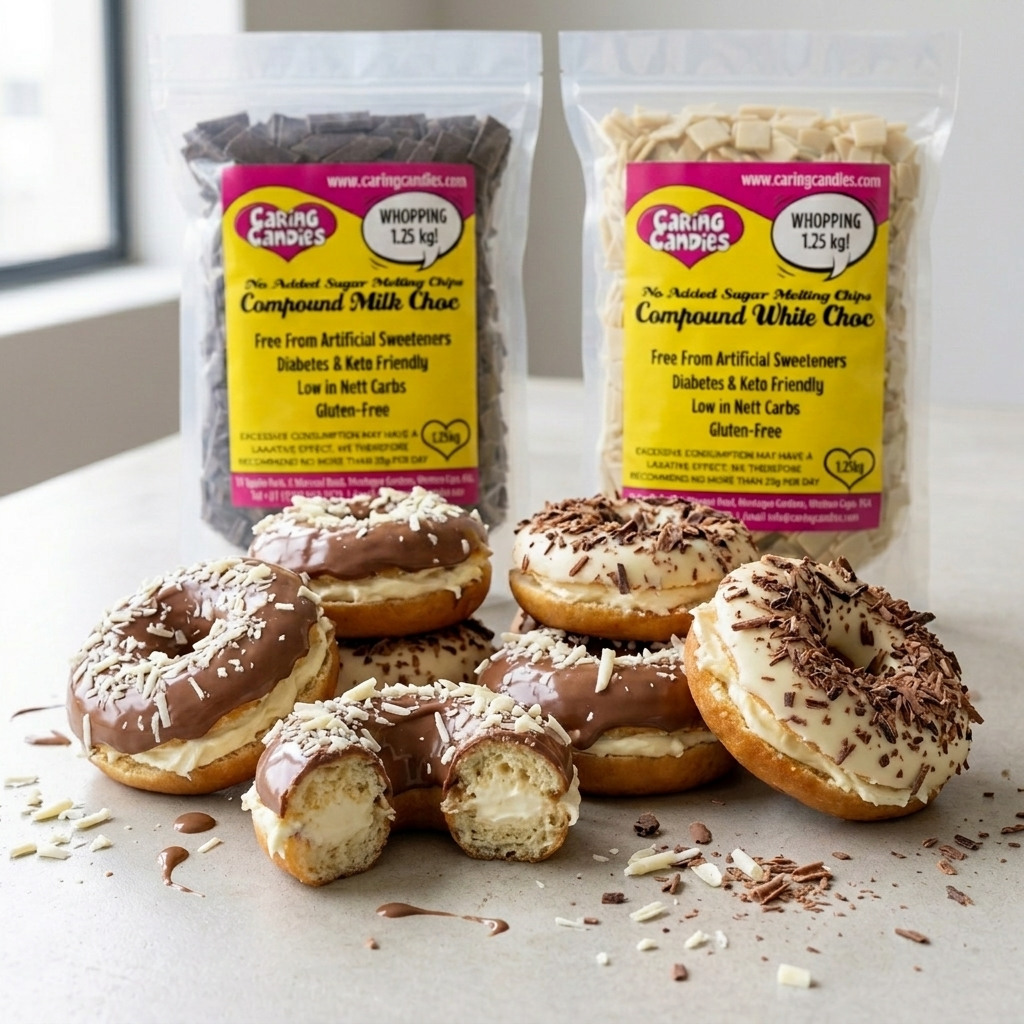No Added Sugar Cream-Filled Doughnuts (Banting, Keto, Diabetic, Glutenfree)