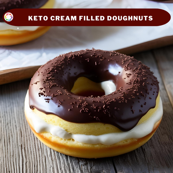 No Added Sugar Keto Cream-Filled Doughnuts (Banting, Keto, Diabetic, Glutenfree)