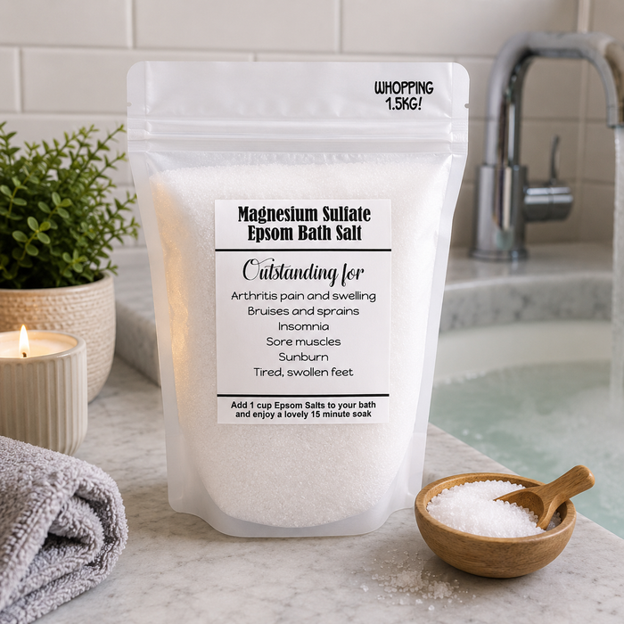 Granules: EPSOM SALTS (Magnesium Sulfate) 1.5kg