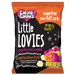 Packaging of 100g Caring Candies Sugarfree Little Lovies assorted citrus flavoured sweets like banana, pine-orange, and passion fruit, on a transparent background