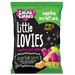 Packaging of 100g Caring Candies Sugarfree Little Lovies assorted sour flavoured sweets on a transparent background