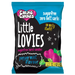Packaging of 100g Caring Candies Sugarfree Little Lovies peppermint flavoured sweets on transparent background
