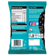 Back view of Packaging of 100g Caring Candies Sugarfree Little Lovies toffee mint flavoured sweets on transparent background