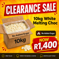 Caring Candies No Added Sugar Compound Melting Choc | WHITE | 10kg Bulk Catering pack