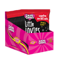 Bulk Retail display carton of 12 100g Caring Candies Little Lovies sweets in a liquorice flavour