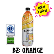 1L Biozest Orange Burst Sugarfree Diabetic Energy Management Cordial Drink Concentrate