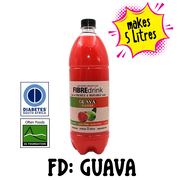 1L Sugarfree Diabetic Keto Fibre Drink Cordial Concentrate Guava