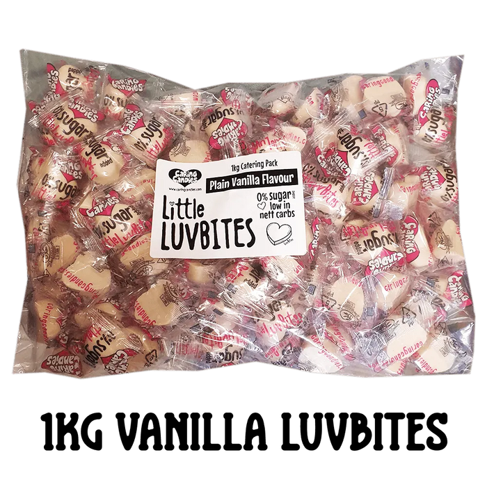 1kg catering pack size sugarfree little luvbites white chocolate