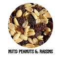 1kg Mixed peanuts and raisins unsalted
