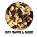 1kg Mixed peanuts and raisins unsalted