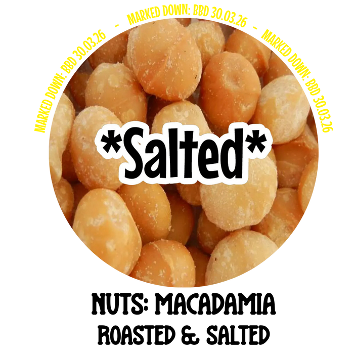 Nuts: MACADAMIA (roasted & salted) 1kg