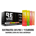 Revive Electrolyte: 20's Mix 1: Rasp, LemonLime, Peach, Watermelon