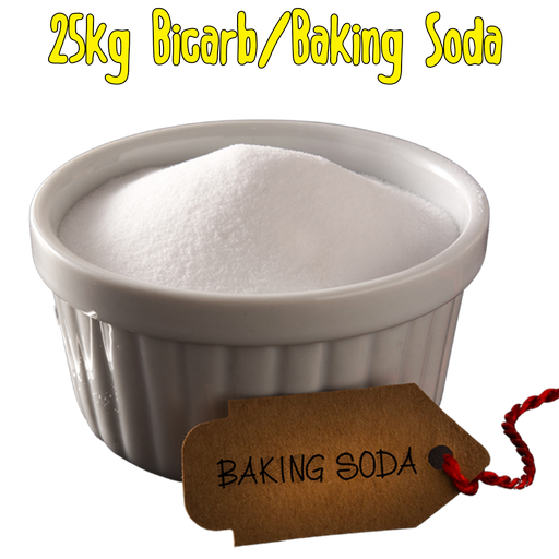 25kg Bicarbonate of Soda, also called Baking Soda, from Caring Candies