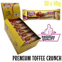 Chocolate: 30x50g | MILK with TOFFEE Crunch
