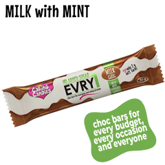 Chocolate: 30g | MILK with MINT Crunch Evry1 Bar