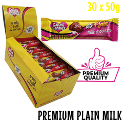Chocolate: 30x50g | MILK PLAIN