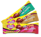 Assorted sugar-free 50g milk chocolate bars from Caring Candies - milk, mint, and toffee flavours. 