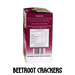Gluten free Beetroot Seed Crackers from Gracious Bakers. Sugar free, and suitable for Diabetics, banting, and keto diets