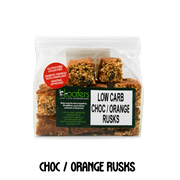 Packet of Loafers Sugarfree Glutenfree Low Carb keto Choc Orange Rusk