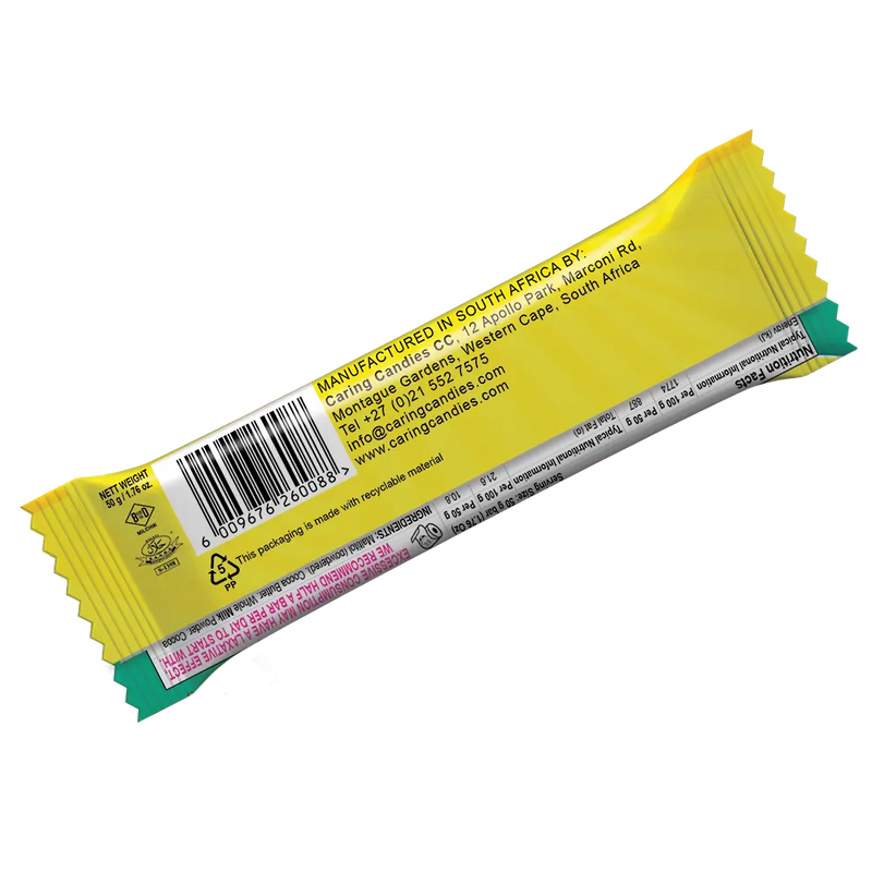 Caring Candies No Added Sugar Chocolate | MILK + MINT CRUNCH | 50g