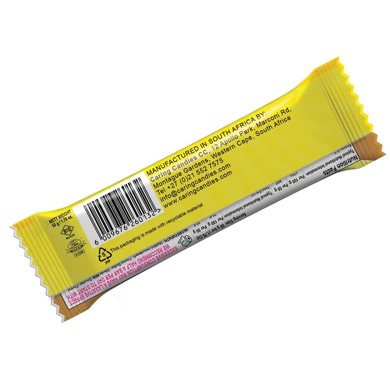 Caring Candies No Added Sugar Chocolate | MILK + TOFFEE CRUNCH | 50g