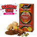 A box of Akan Moringa Leaf Tea Rooibos Chai flavor shown next to loose ingredients including ginger, cinnamon, star anise, cardamom, and a pile of rooibos tea leaves, with a 'Rooibos Chai Herbal Tea' text graphic on a white background.