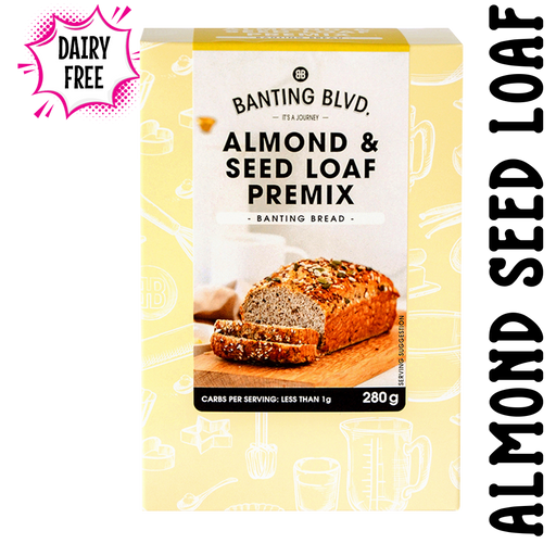 Glutenfree almond and seed loaf premix by Banting Boulevard | Banting, Dairyfree, Diabetic, Halaal, Keto, Premix, Vegan