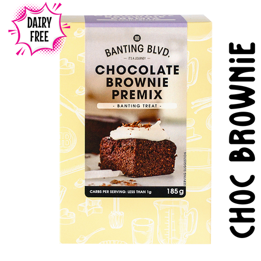 Sugarfree glutenfree chocolate brownie mix by Banting Boulevard | Banting, Dairyfree, Diabetic, Halaal, Keto, Vegan