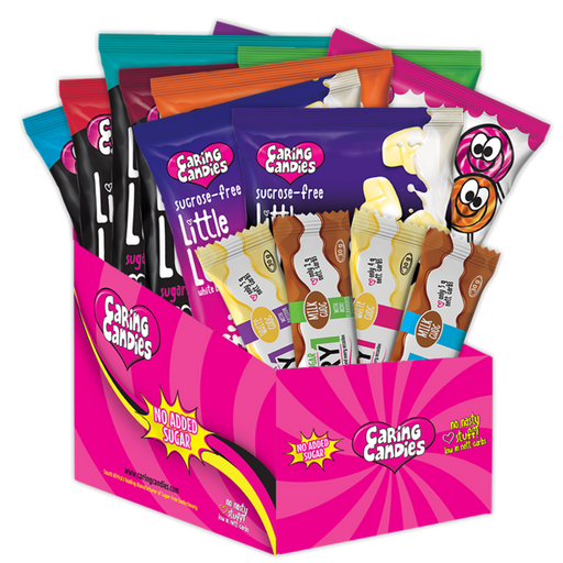 14-piece sugarfree survival kit with colorful packaging on a white background