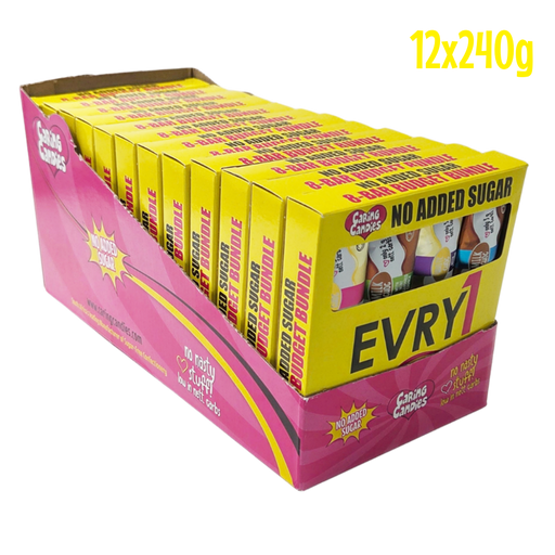 Box of 12 8x30g no added sugar EVRY1 chocolate bars
