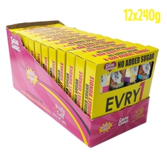 Caring Candies EVRY1 No Added Sugar Choc Bar | ASSORTED | 12x240g Shipper