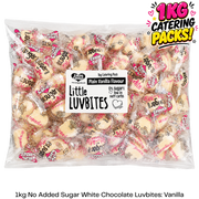 1kg catering pack size sugarfree little luvbites white chocolate
