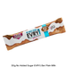 EVRY milk chocolate bar with no added sugar on a white background