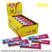 box of 50g Sugarfree White chocolate with sour cherry flavoured candy crunch by caring candies