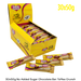 Box of Caring Candies with toffee flavoured milk chocolate bars on a white background