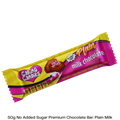 50g No Added Sugar milk chocolate bar by caring candies