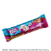 50g Sugarfree White chocolate with sour cherry flavoured candy crunch by caring candies
