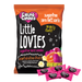 Packaging of 100g Caring Candies Sugarfree Little Lovies assorted citrus flavoured sweets like banana, pine-orange, and passion fruit, on a transparent background