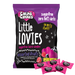 Packaging of 100g Caring Candies Sugarfree Little Lovies assorted fruity flavoured sweets on a transparent background