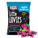 Packaging of 100g Caring Candies Sugarfree Little Lovies peppermint flavoured sweets on transparent background