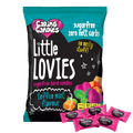 Packaging of 100g Caring Candies Sugarfree Little Lovies toffee mint flavoured sweets on transparent background