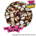 1kg Bulk Catering Pack of Caring Candies sugarfree assorted comforts flavoured Little Lovies Sweets