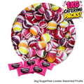 1kg Bulk Catering Pack of Caring Candies sugarfree assorted fruit flavoured Little Lovies Sweets
