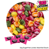 1kg Bulk Catering Pack of Caring Candies sugarfree assorted sour flavoured Little Lovies Sweets