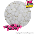 1kg Bulk Catering Pack of Caring Candies sugarfree peppermint flavoured Little Lovies Sweets