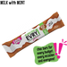 budget-friendly milk sugarfree chocolate bar with peppermint flavoured candy crunch by caring candies showing no added sugar and only 2g nett carbs text