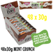 Box of EVRY1 chocolate bars with a single bar on top, labeled 48 x 30g Mint Crunch.
