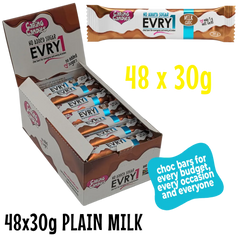 Chocolate: 48x30g | PLAIN MILK EVRY1 Bar