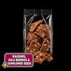 Packet of No Added Sugar Caring Candies Raisin, Goji Berries and sunflower seed milk chocolate bark
